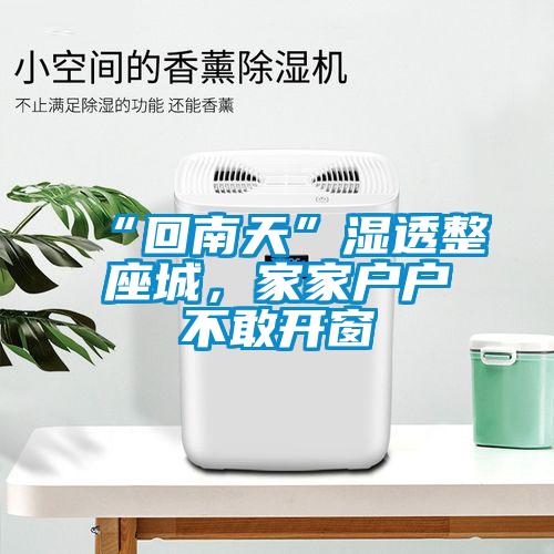 “回南天”湿透整座城，家家户户不敢开窗