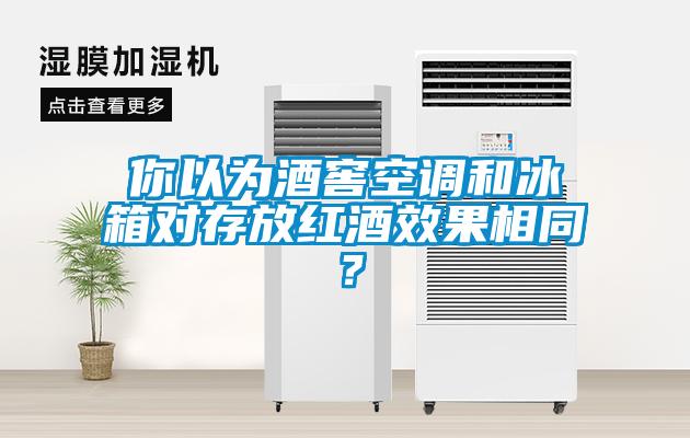 你以为酒窖空调和冰箱对存放红酒效果相同？