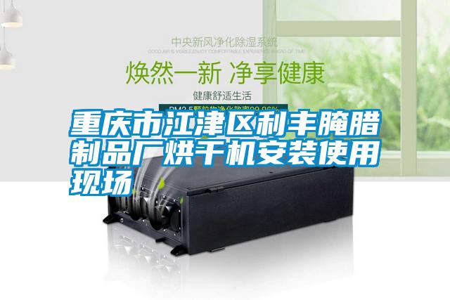 重庆市江津区利丰腌腊制品厂烘干机安装使用现场