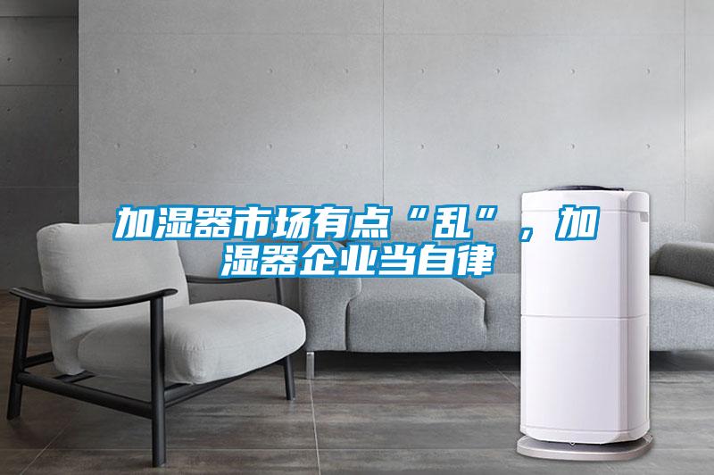 加湿器市场有点“乱”，加湿器企业当自律