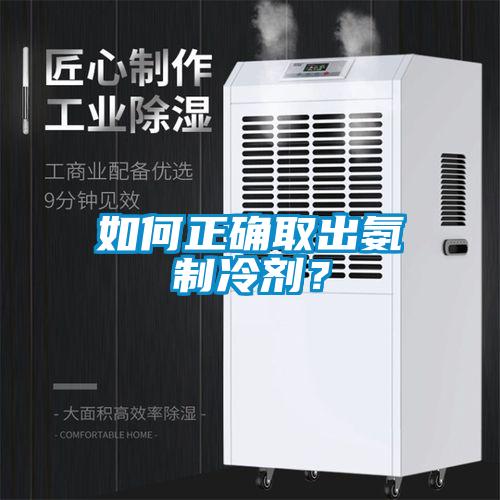 如何正确取出氨制冷剂？