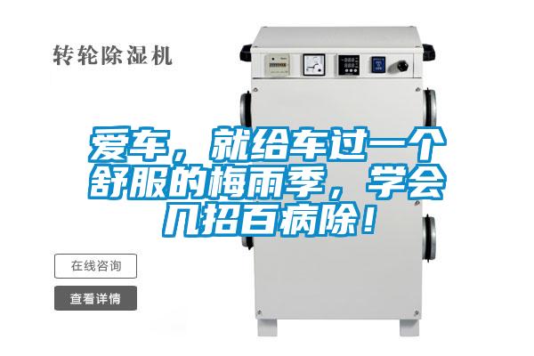 爱车，就给车过一个舒服的梅雨季，学会几招百病除！