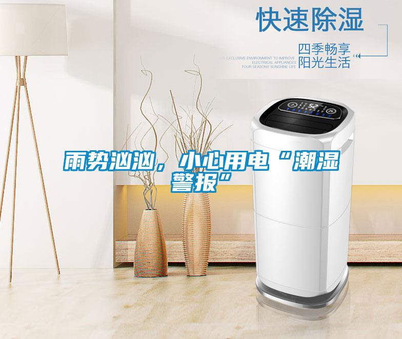 雨势汹汹，小心用电“潮湿警报”