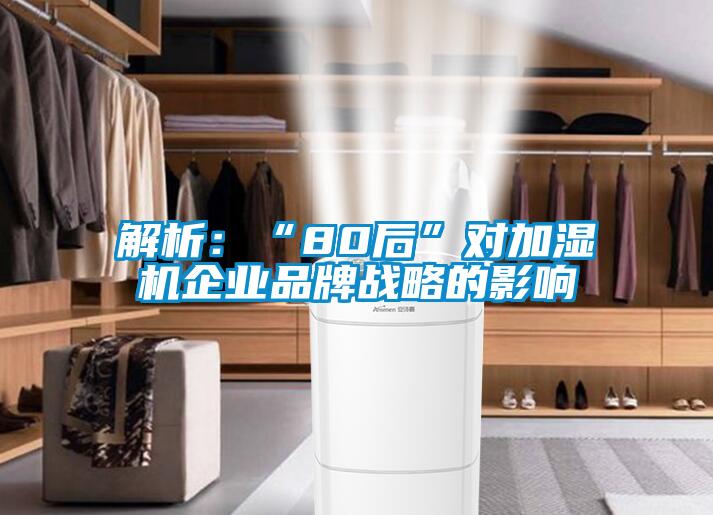 解析：“80后”对加湿机企业品牌战略的影响