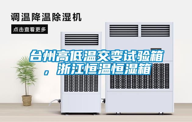 台州高低温交变试验箱，浙江恒温恒湿箱