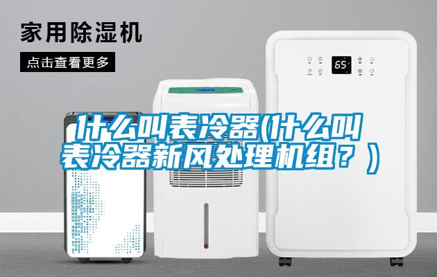 什么叫表冷器(什么叫表冷器新风处理机组？)