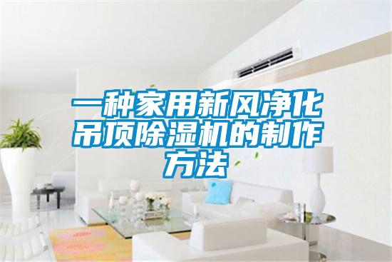 一种家用新风净化吊顶樱桃TV在线观看机的制作方法