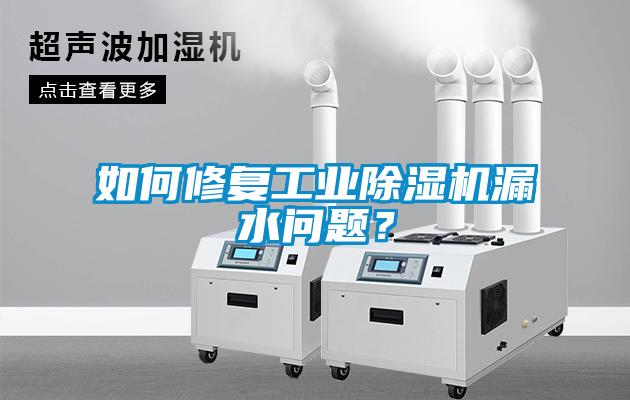 如何修复工业樱桃TV在线观看机漏水问题？