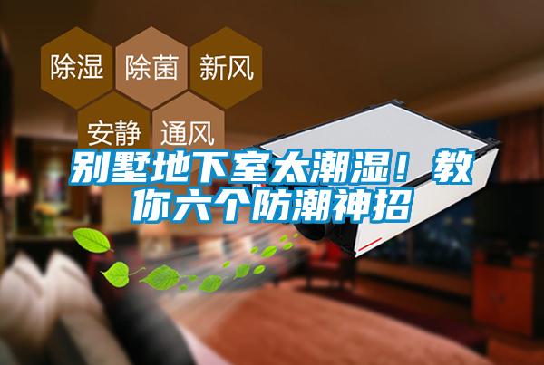 别墅地下室太潮湿！教你六个防潮神招