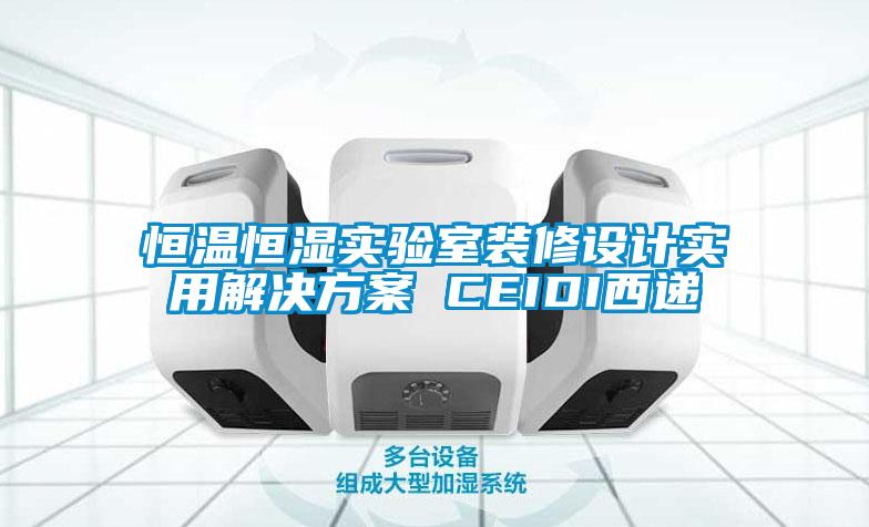 恒温恒湿实验室装修设计实用解决樱桃视频成人 CEIDI西递