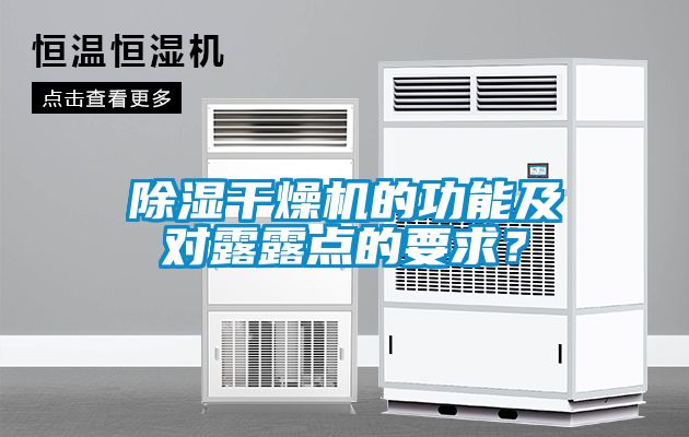 樱桃TV在线观看干燥机的功能及对露露点的要求？