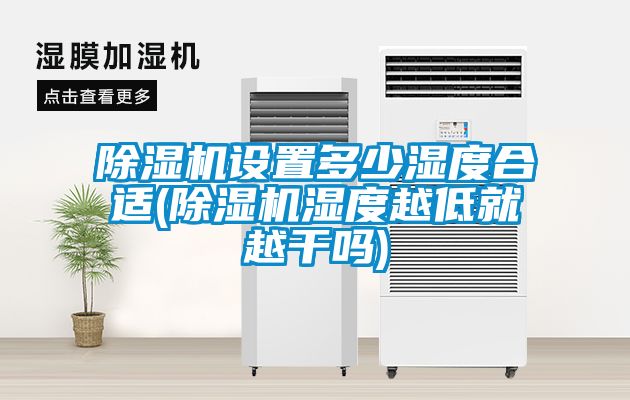 樱桃TV在线观看机设置多少湿度合适(樱桃TV在线观看机湿度越低就越干吗)